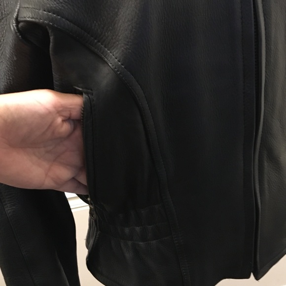 Mas Woman’s Leather Motorcycle Jacket black M - Picture 4 of 10